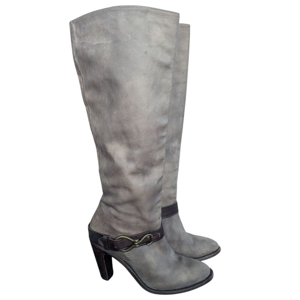 Cole Haan Nike Air Women's Heeled Leather Boots - Size 9